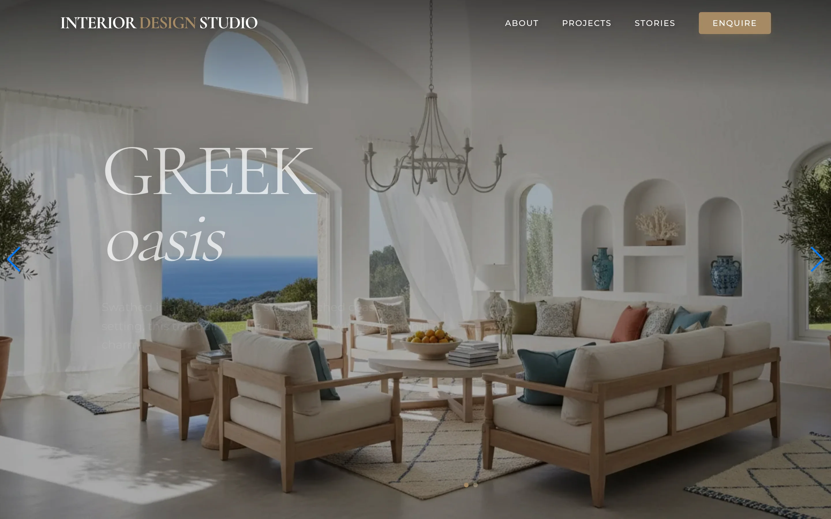 Bespoke Interior Design Studio Website Template