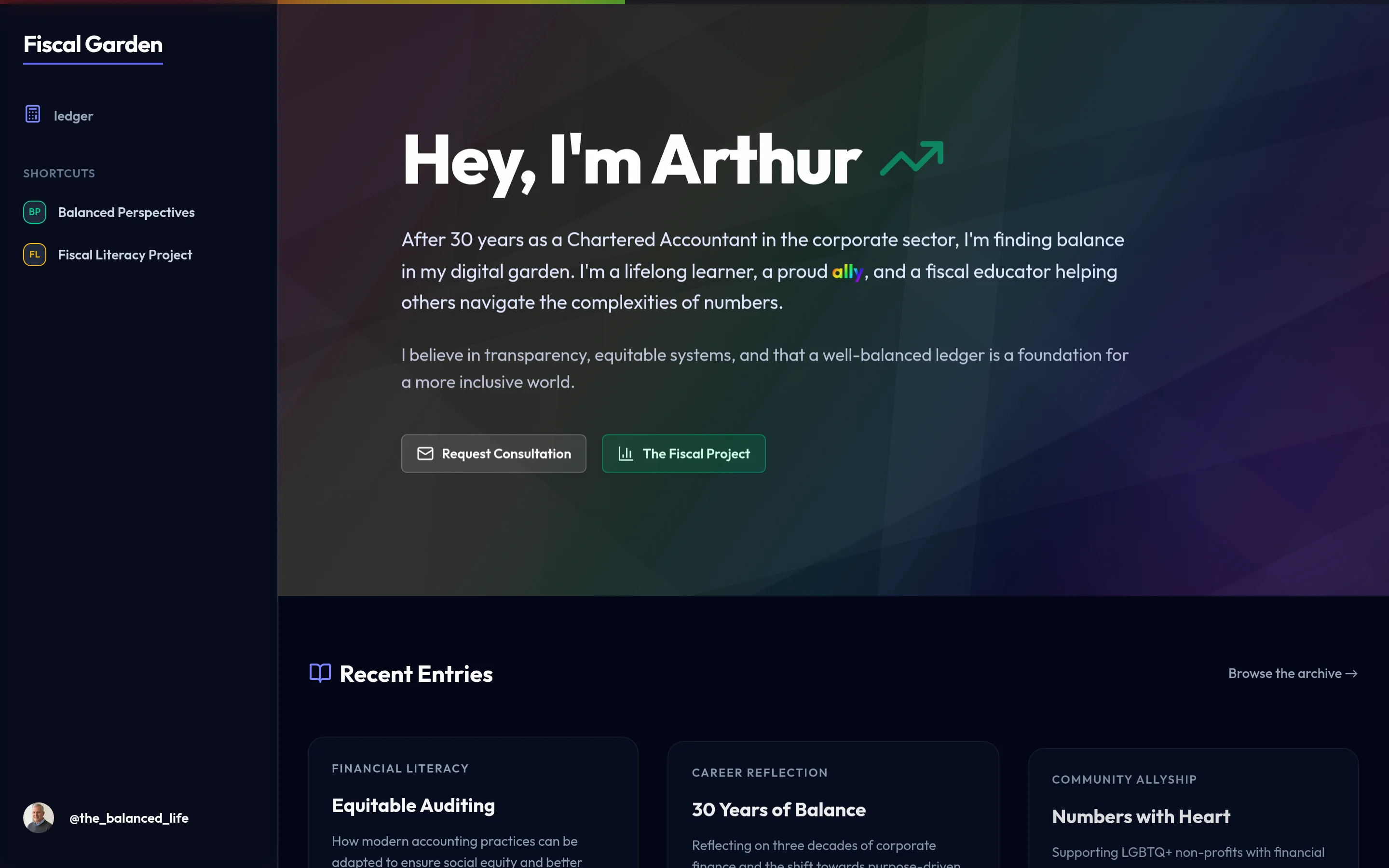 Fiscal Garden Accountant desktop preview