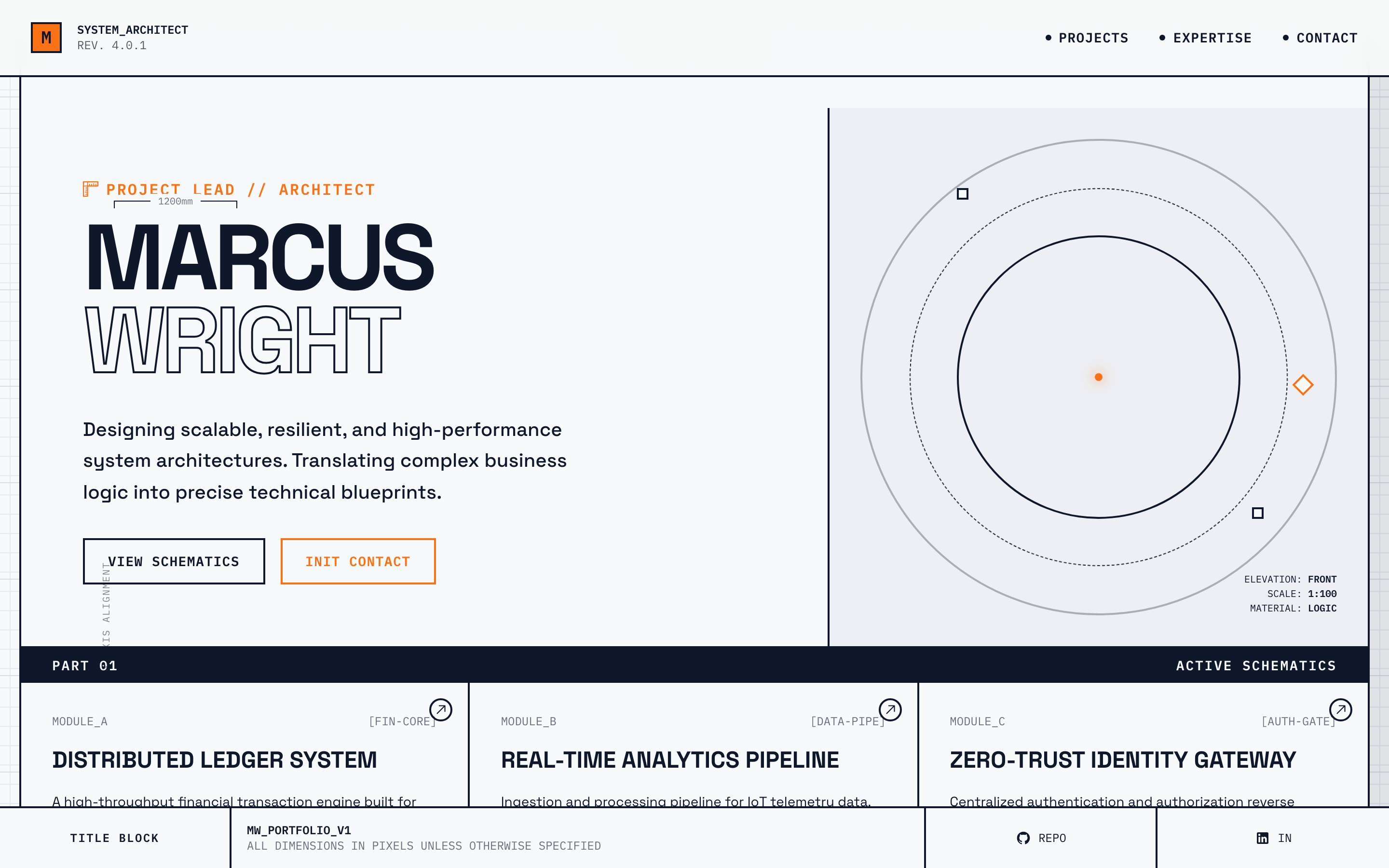 Blueprint Developer Portfolio Template