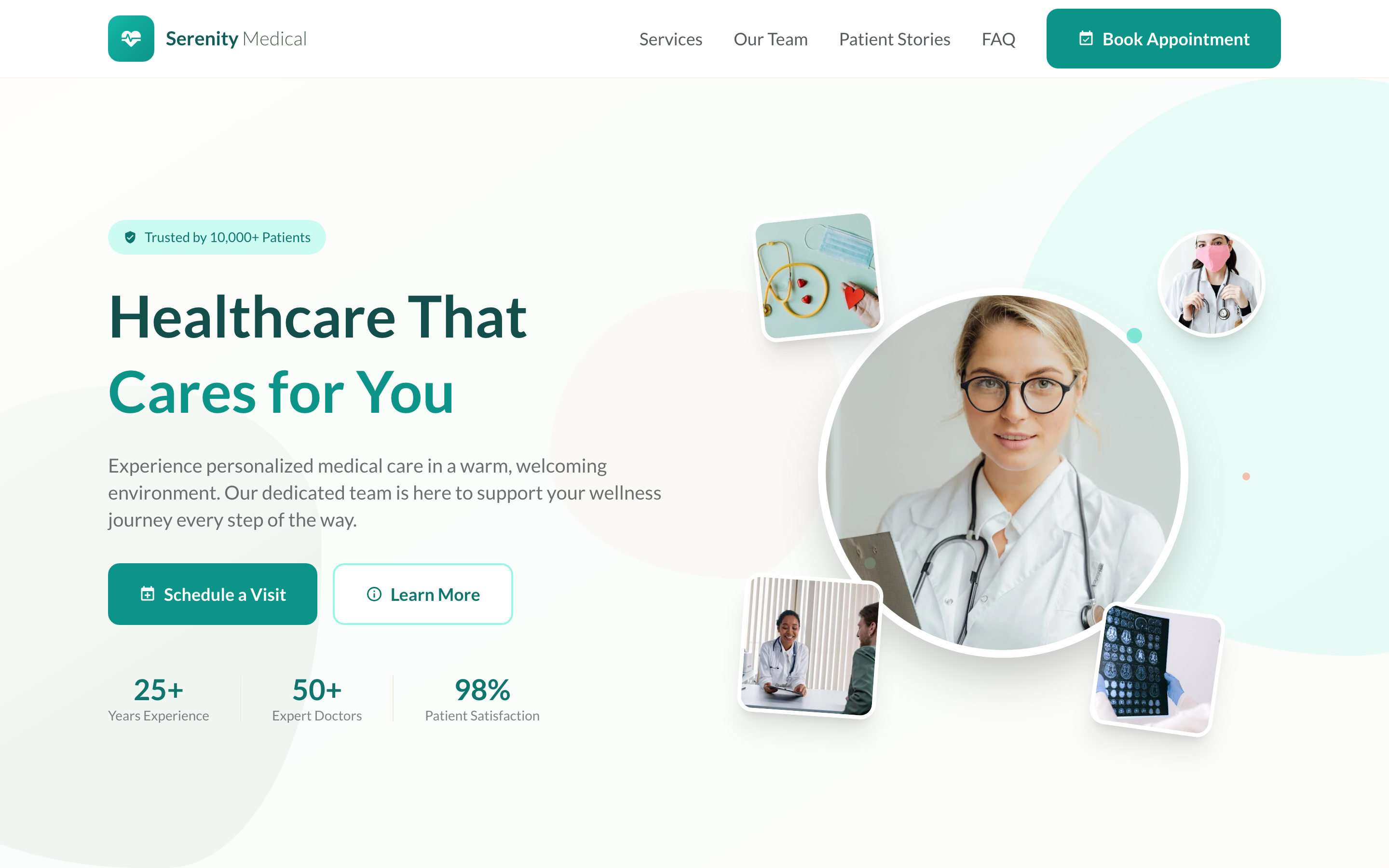 Screenshot of Healthcare Wellness Sanctuary