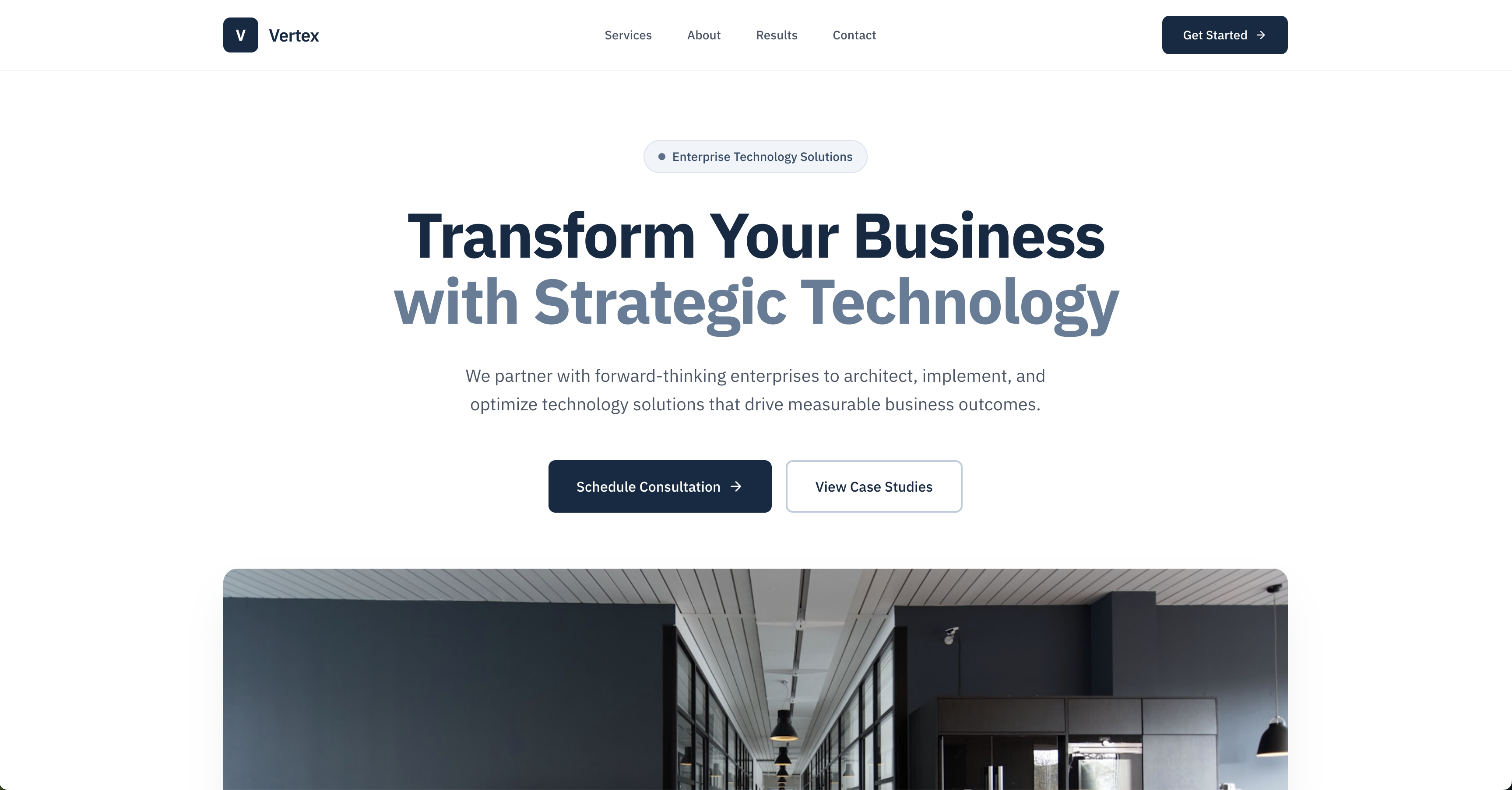 Screenshot of Corporate B2B Minimal