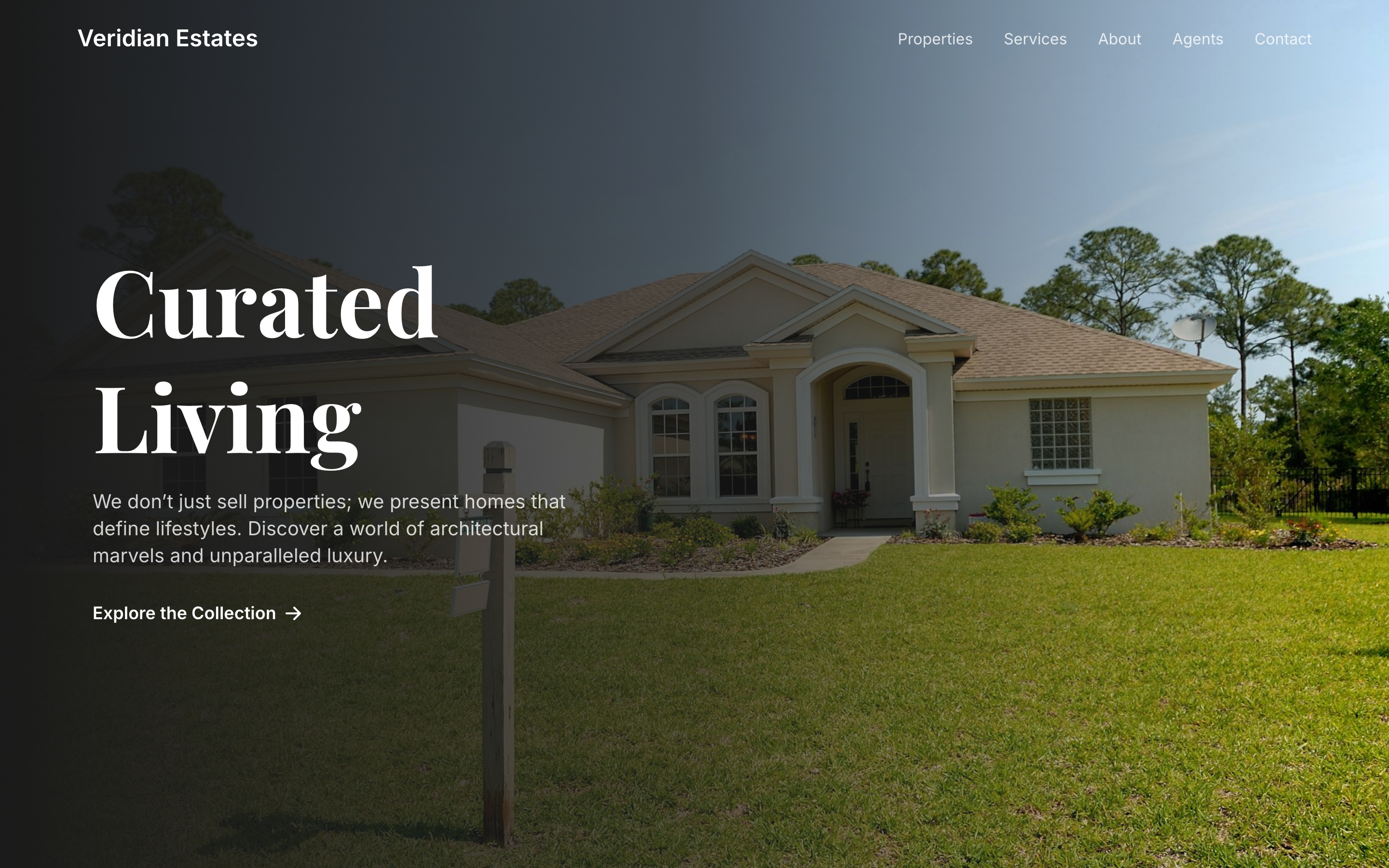 Screenshot of Luxury Real Estate