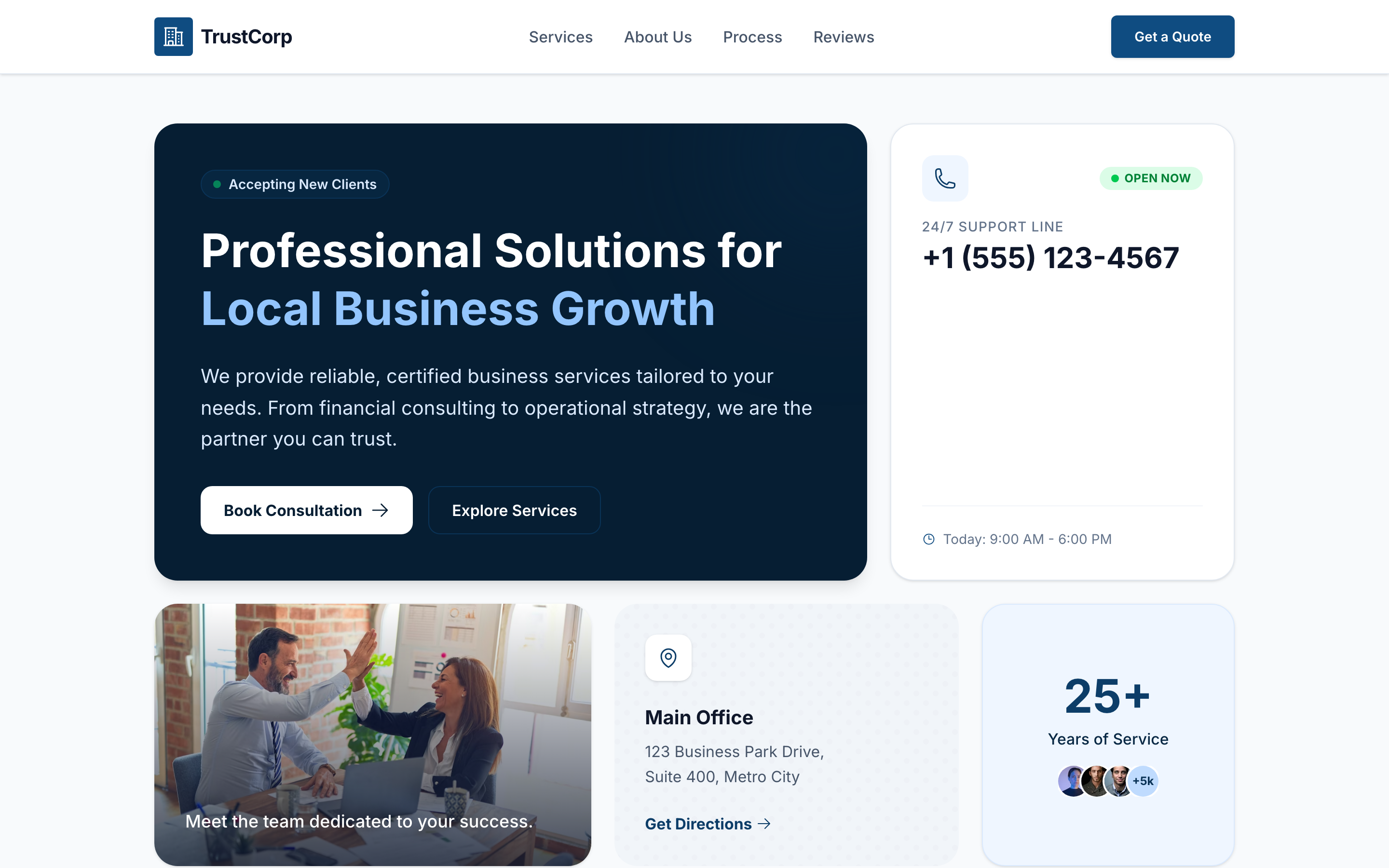 Screenshot of Reliable Local Services