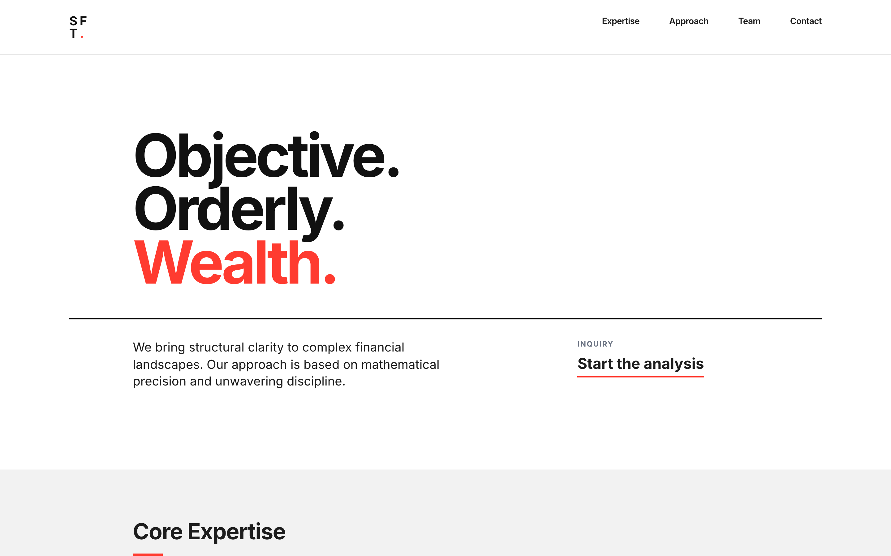 Screenshot of Swiss Finance Trust